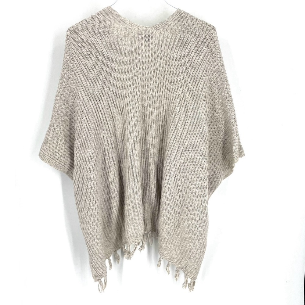 American Eagle AEO Fringe Ribbed Cape Cardigan - Picture 5 of 7